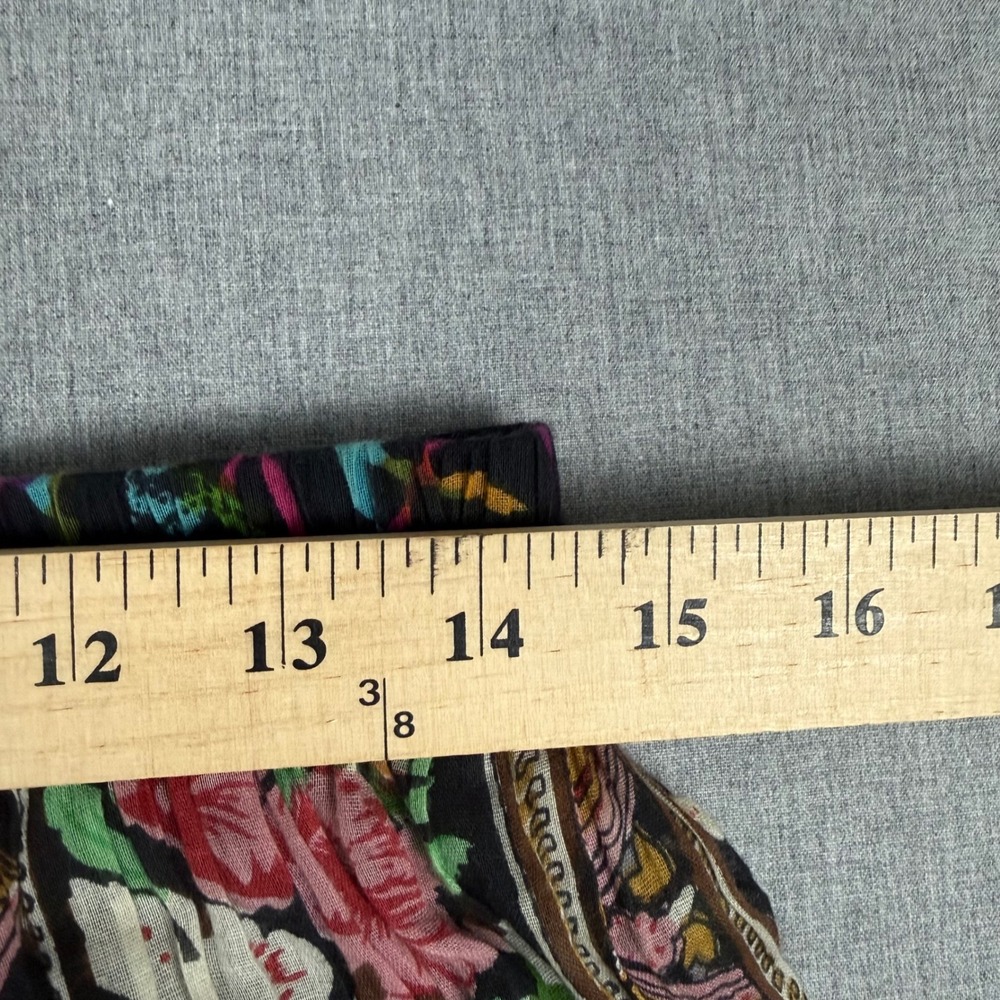 TravelSmith Multi Color Cotton Ribbon Boho Maxi Skirt Medium - Picture 5 of 14